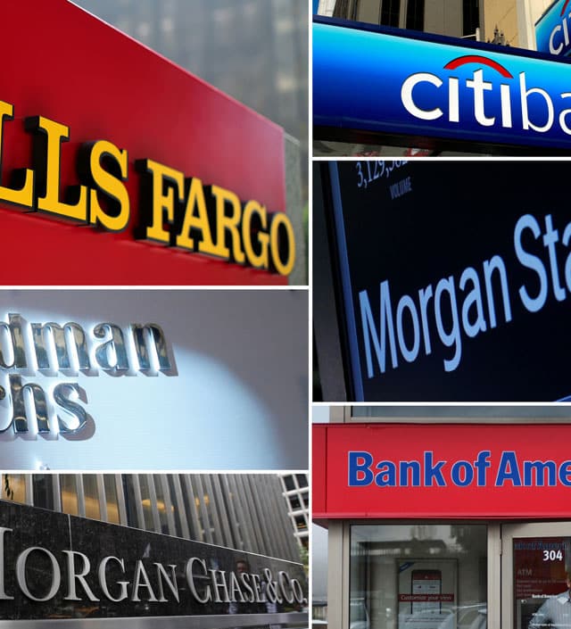 Wells Fargo, Goldman Sachs, JP Morgan, Citibank, Morgan Stanley, Bank of America, ESG