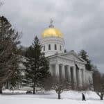 The Vermont State House in Montpelier, Vt., Jan. 23, 2024. (Caleb Kenna/The New York Times)
