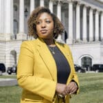 Kamila Elliott, a certified financial planner and founder of Collective Wealth Partners, outside the U.S. Capitol in Washington on March 21, 2024.