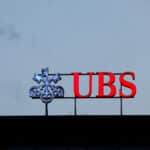 A UBS logo is seen next to Credit Suisse at the Bahnhofstrasse in Zurich Switzerland, August 30, 2023. REUTERS/Denis Balibouse/File Photo/File Photo