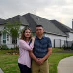 Erin and Billy Shipley outside the home they bought for their retirement