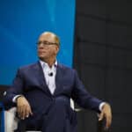 Laurence Fink, the chief executive of BlackRock, during the 2022 DealBook NY Summit in New York, on Nov. 30, 2022. (Winnie Au/The New York Times)