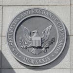 The seal of the U.S. Securities and Exchange Commission (SEC) is seen at their headquarters in Washington, D.C.