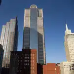 The central business district of Dallas, on June 24, 2023. (Emil Lippe/The New York Times)