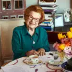 Dr. Ruth Westheimer at her home in Manhattan on April 23, 2019.  (Aaron Richter/The New York Times)