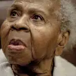 Mamie Kirkland, then 107, during a meeting at City Hall in Ellisville, Miss., the town her family fled a century ago upon threat of lynching, Sept. 10, 2015.