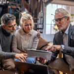 Advisor helping couple
